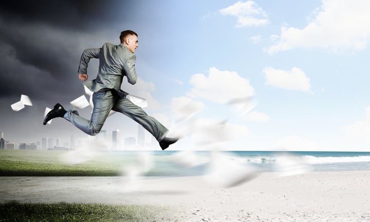 running to a new job? or away from a current job?